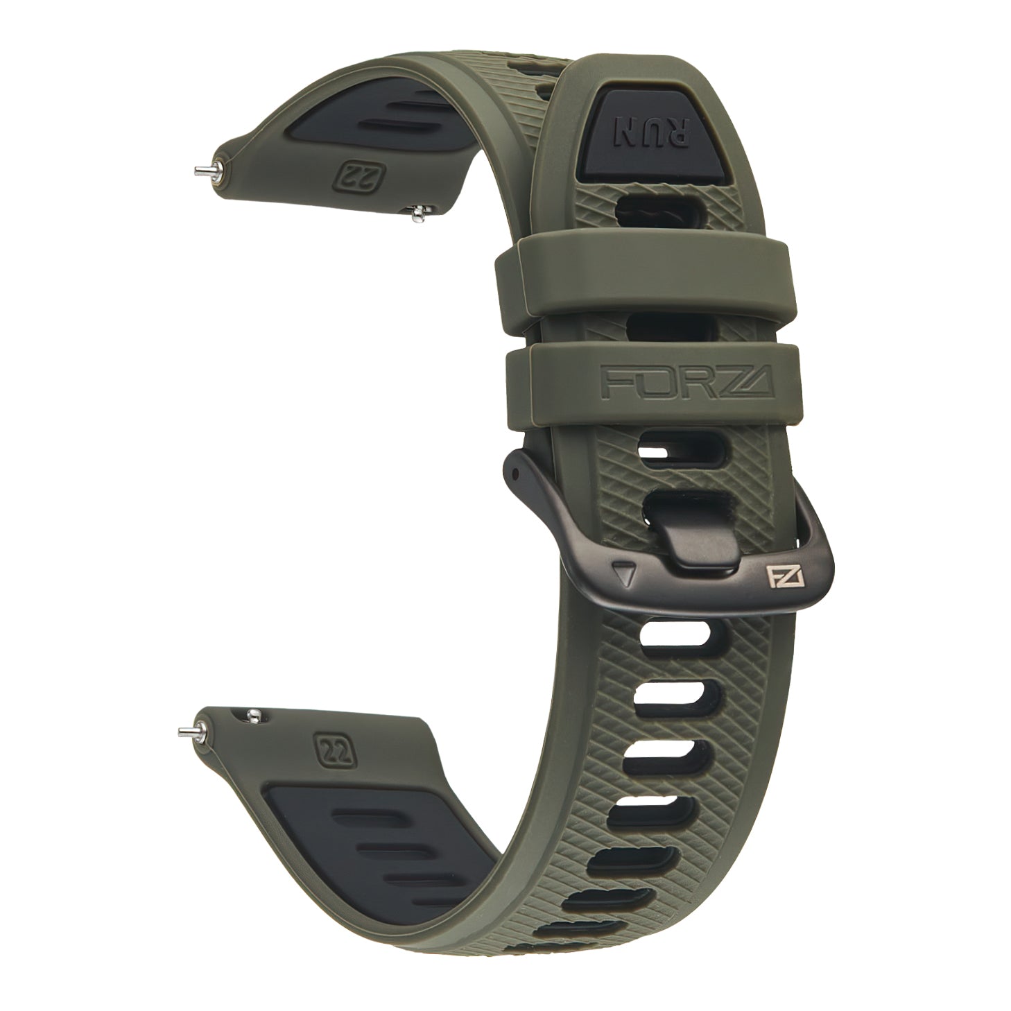 FORZA Elite 22mm Quick Release Two-Tone Watch Strap