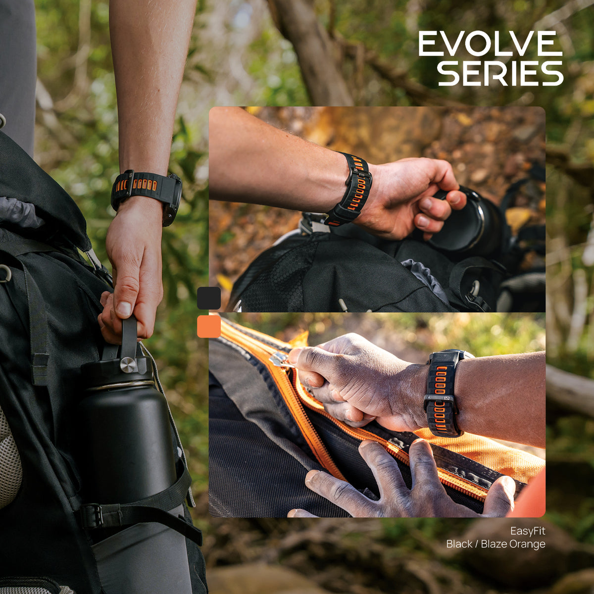 FORZA 22mm EasyFit Evolve Watch Strap for Garmin