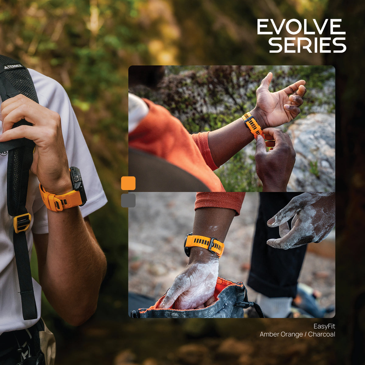FORZA 22mm EasyFit Evolve Watch Strap for Garmin