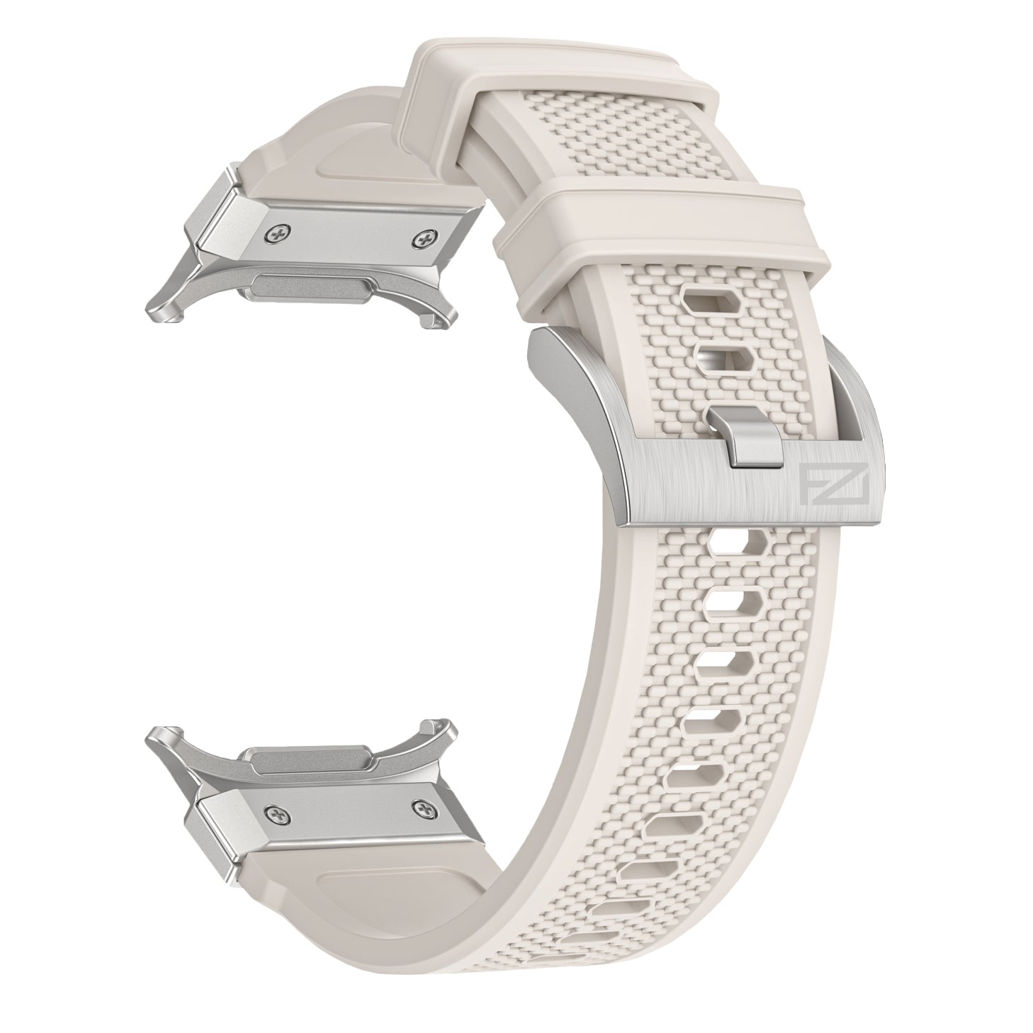 FORZA Elite Classic Watch Strap for Samsung Galaxy Watch Ultra (47mm) – Silver Buckle