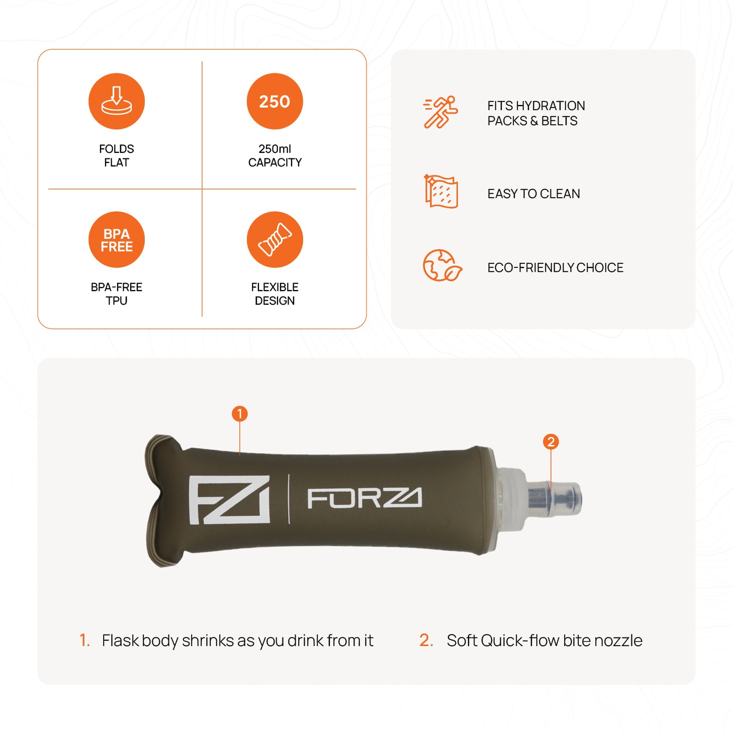 FORZA 250ml Soft Flask