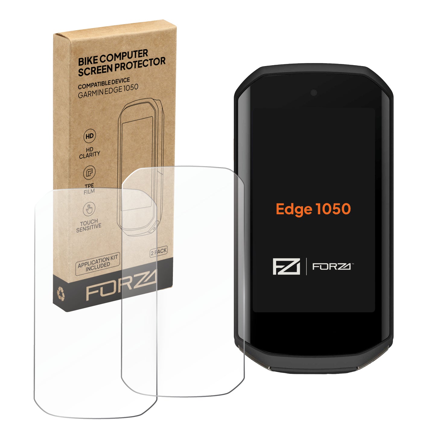 FORZA TPE Film Screen Protector for Garmin Edge 1050 (2 Pack)
