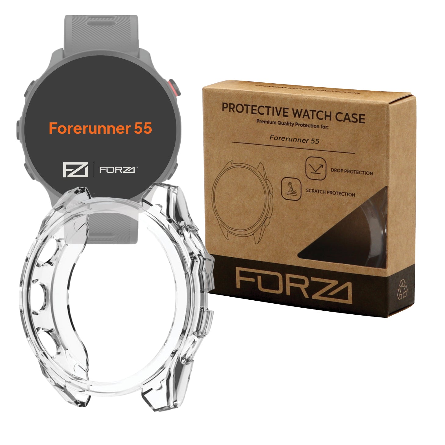 FORZA Bumper Watch Case for Garmin Forerunner 55