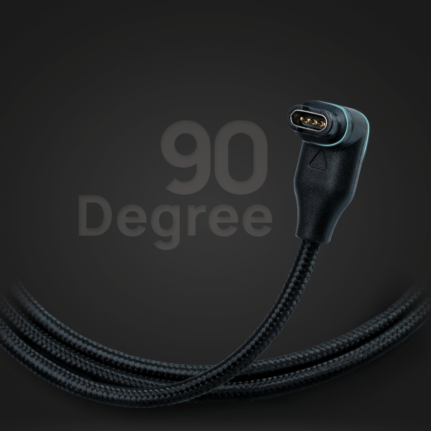 FORZA USB 90 Degree Braided Charging Cable for Garmin Watch