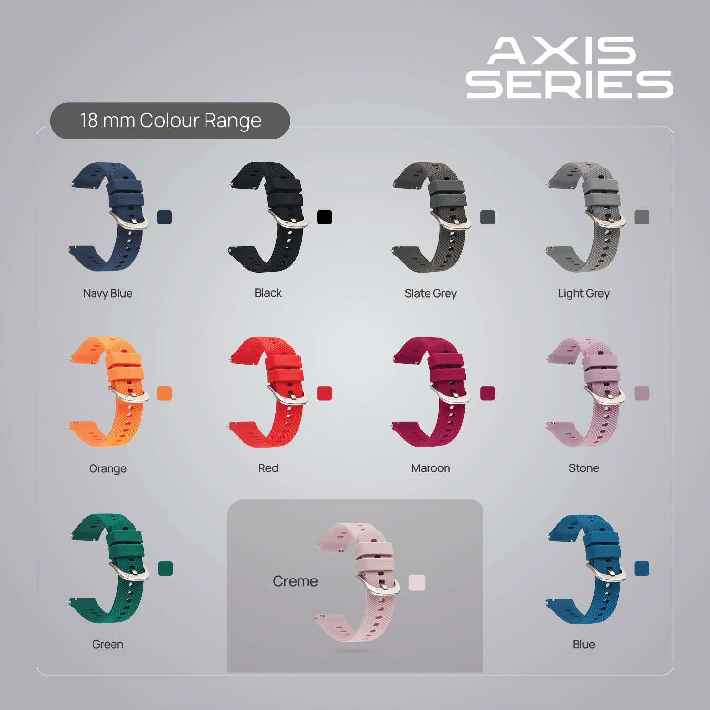 FORZA Elite 18mm Quick Release Watch Strap