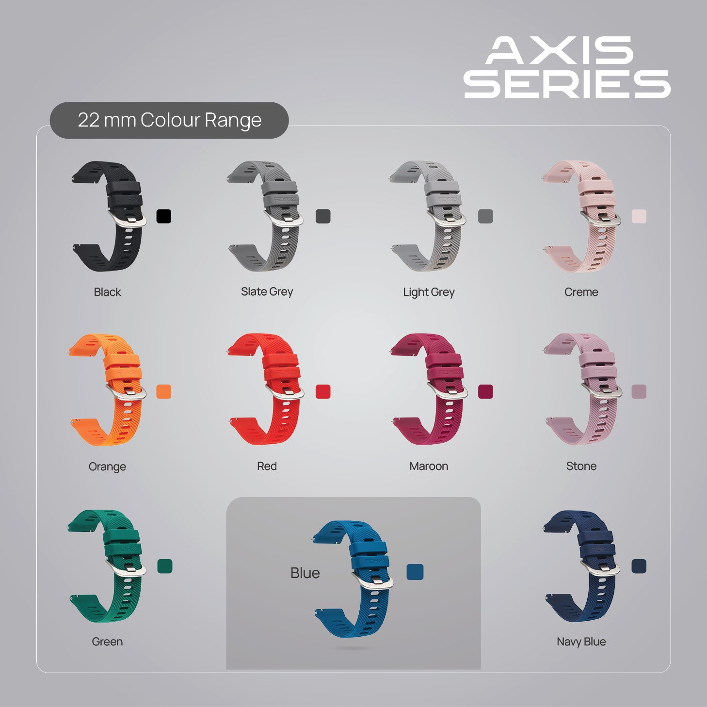 FORZA Elite 22mm Quick Release Watch Strap