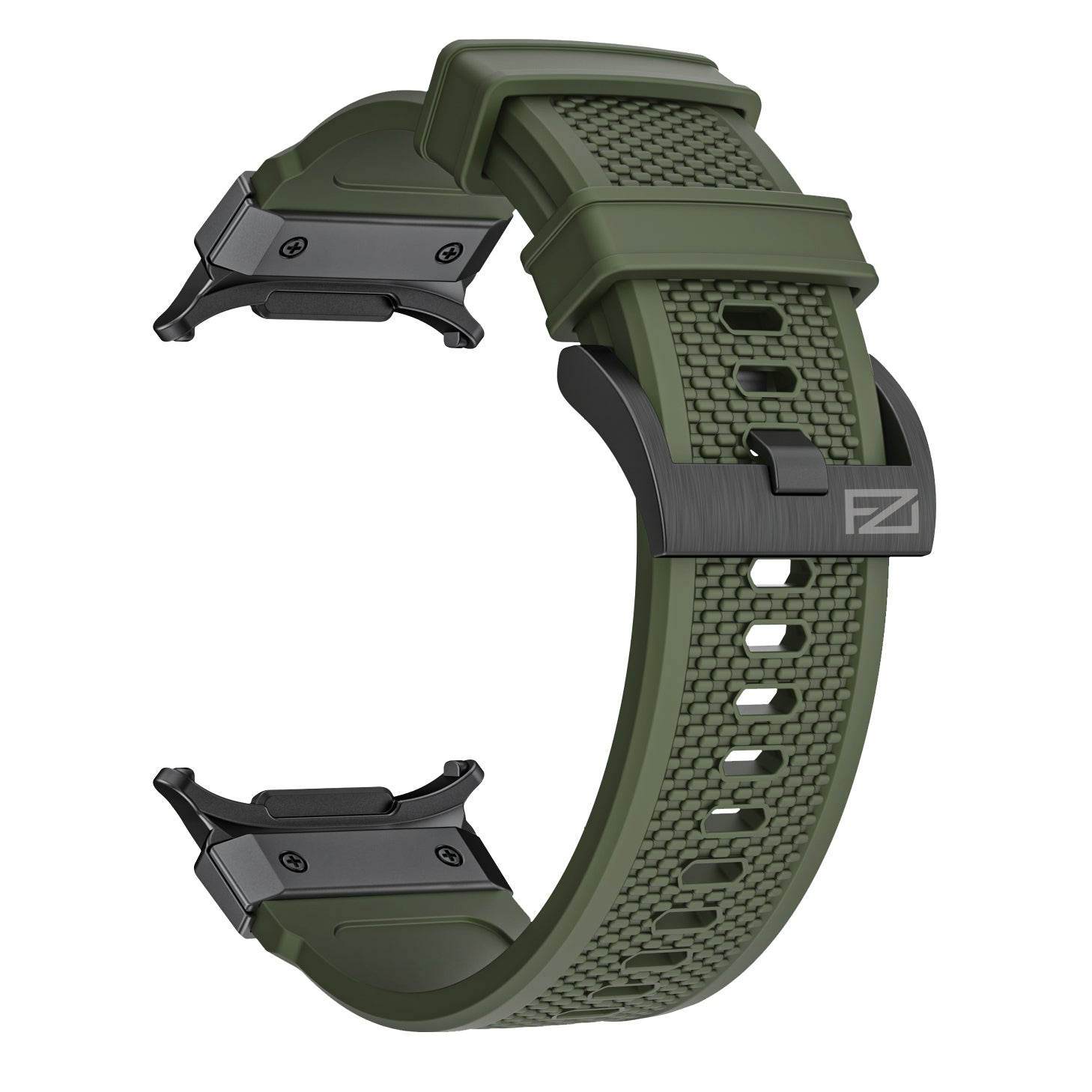FORZA Elite Classic Watch Strap for Samsung Galaxy Watch Ultra (47mm) – Black Buckle