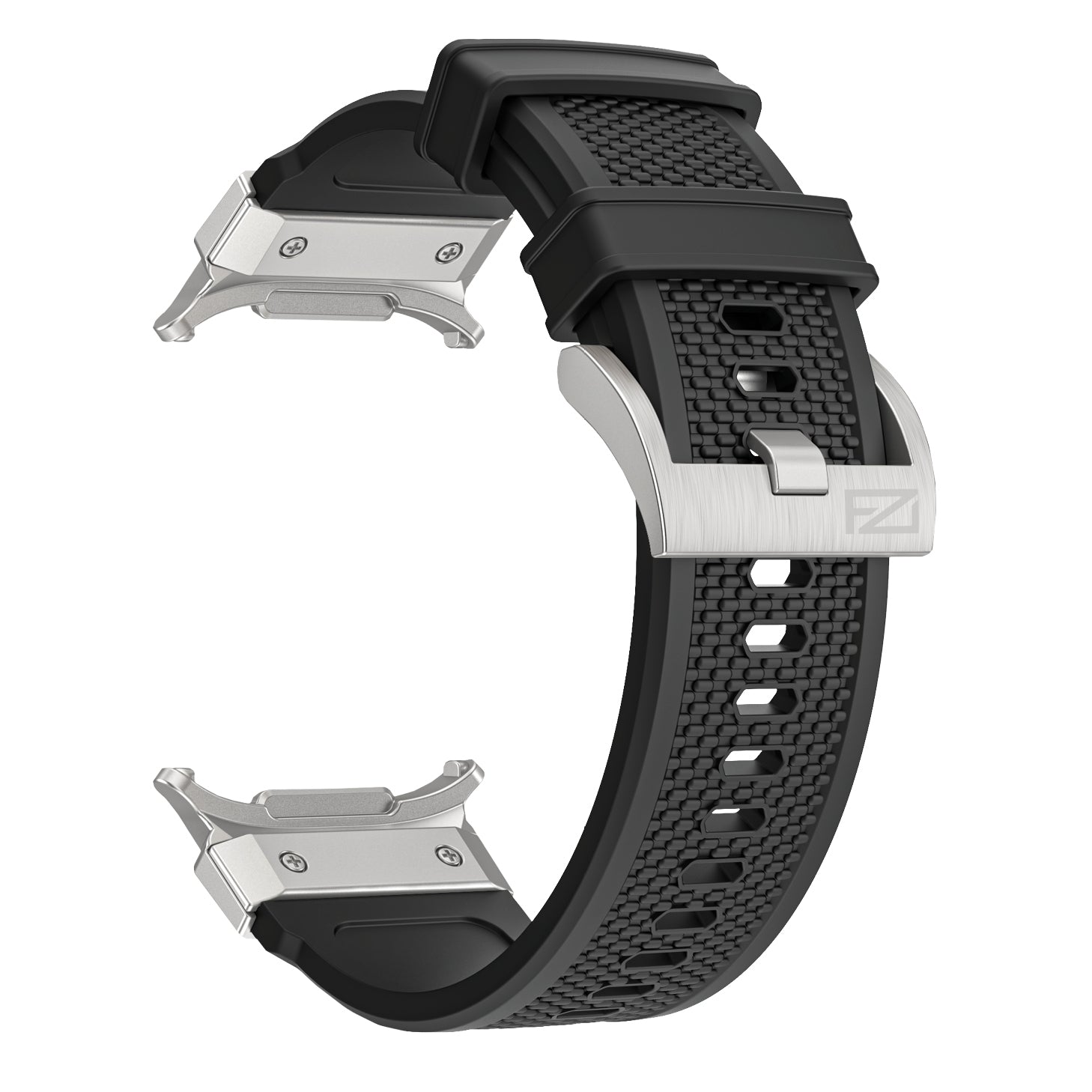 FORZA Elite Classic Watch Strap for Samsung Galaxy Watch Ultra (47mm) – Silver Buckle