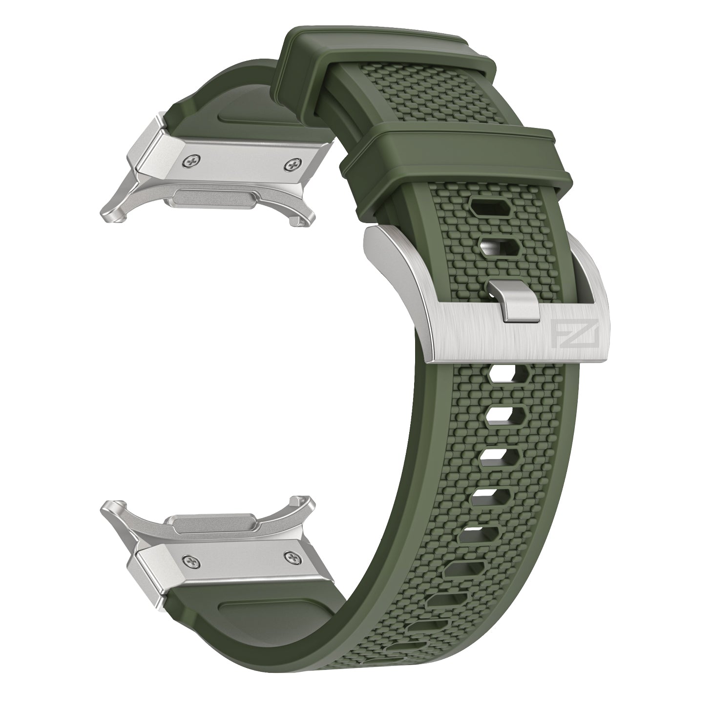 FORZA Elite Classic Watch Strap for Samsung Galaxy Watch Ultra (47mm) – Silver Buckle