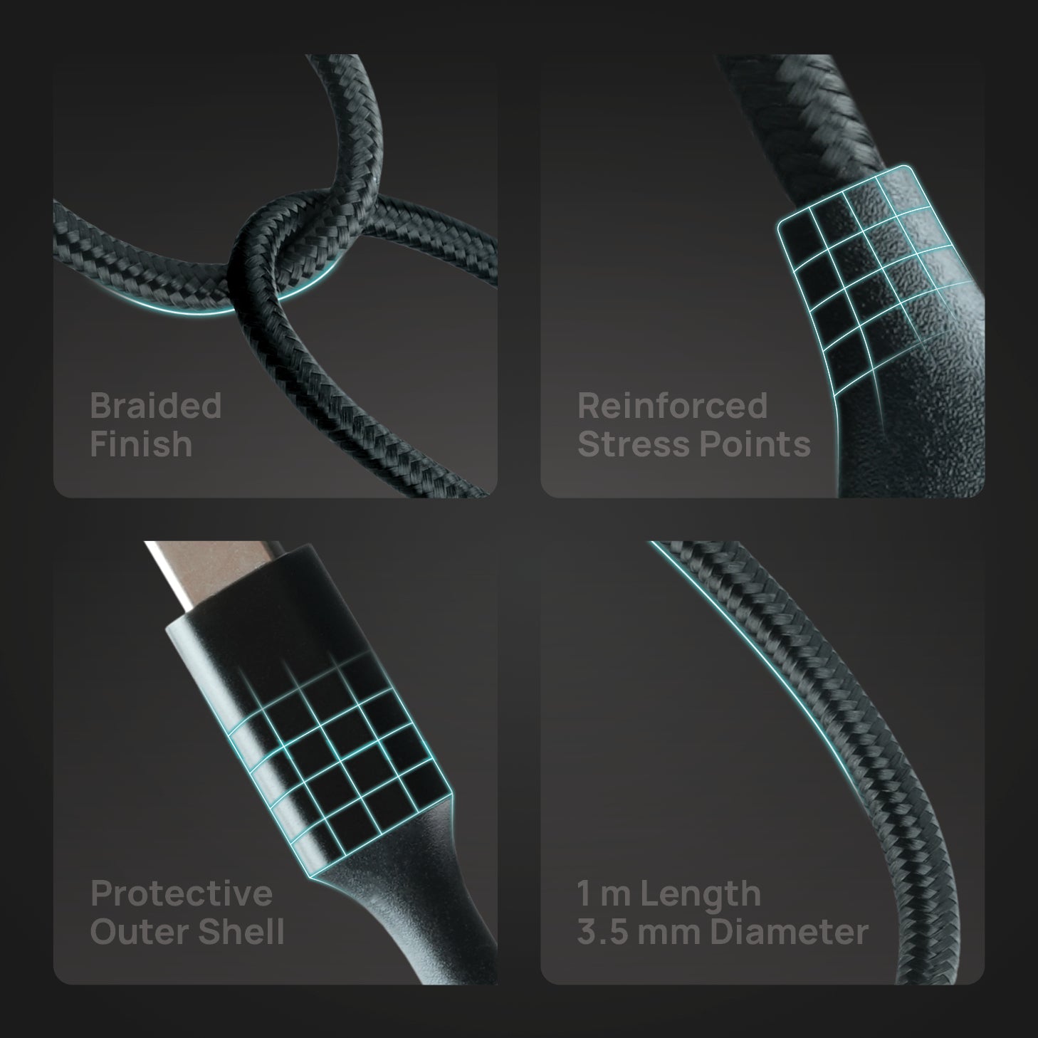 FORZA USB-C Braided Charging Cable for Garmin Watch