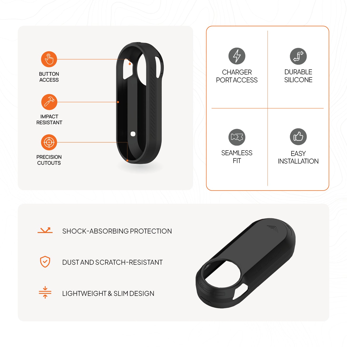 FORZA Silicone Case for Garmin Varia RTL515 & RTL510